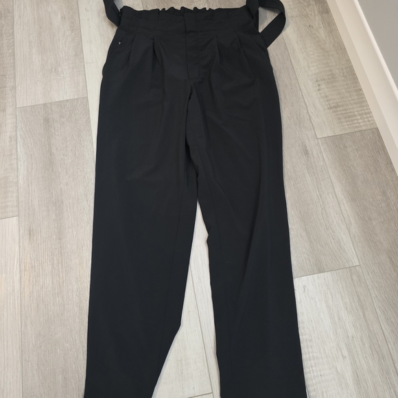 Athleta Skyline Pant II Black Lifestyle Tie-Waist Pants Sz 4 - Picture 13 of 13